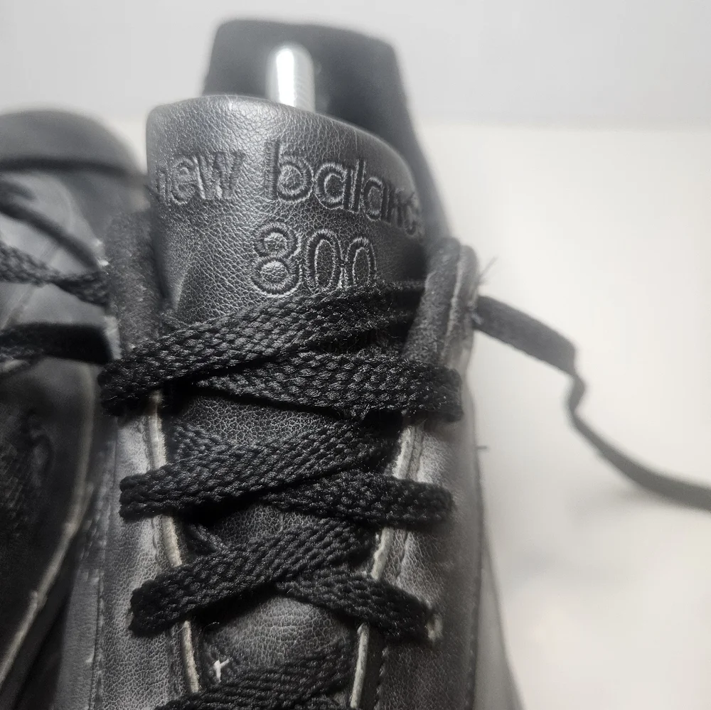 Mens New Balance 800 Black Leather Athletic Sneakers MK800BK Size 11B - Picture 3 of 10